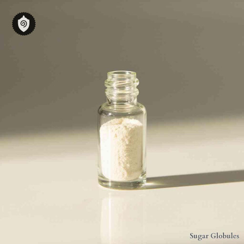 Natrium Tartaricum sugar granules in orb form for energetic homeopathic (nonmedical) dry-form presentation and storage