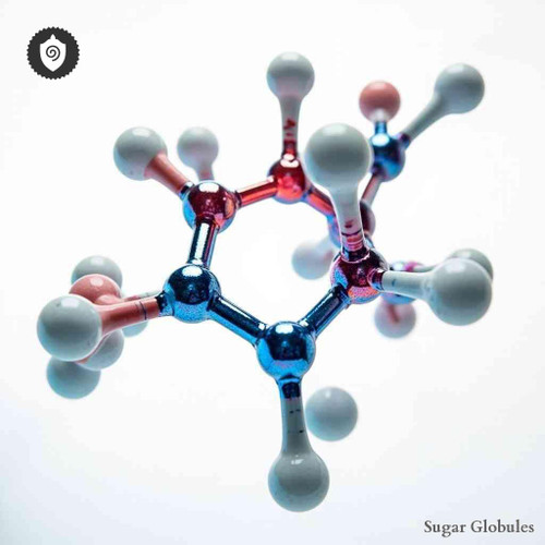 Natrium Uricum sugar spheres in precise orb shape for energetic homeopathic (nonmedical) dry presentation and physical format listing