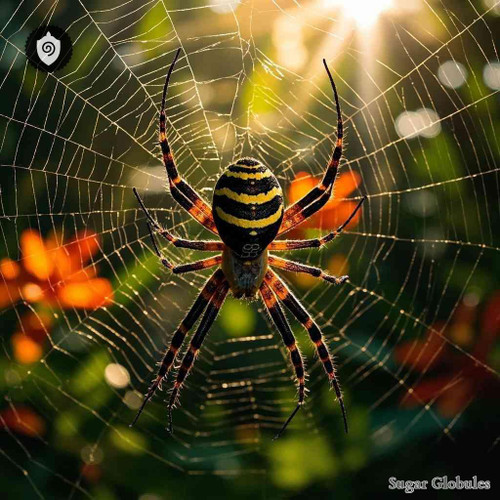 Nephila Edulis sugar spheres in compact granule form for energetic homeopathic (nonmedical) physical presentation and storage