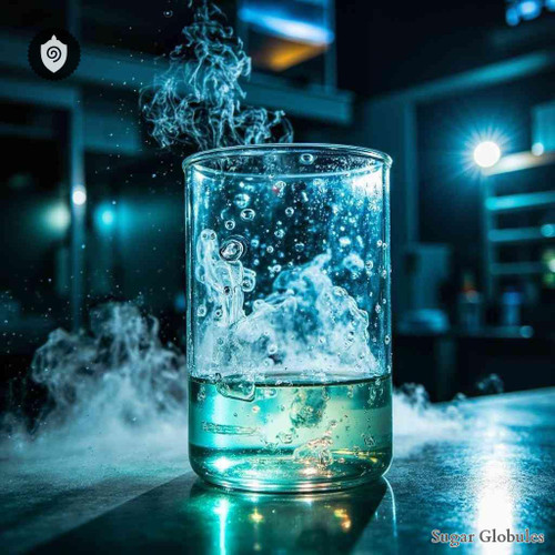 Nitricum Acidum sugar granules in spherical form for energetic homeopathic (nonmedical) dry presentation and standard storage