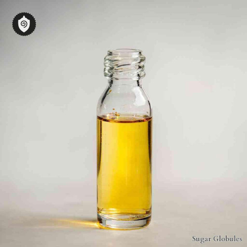 Nitrosum Acidum sugar spheres in orb format for precise energetic homeopathic (nonmedical) physical presentation and dry storage.