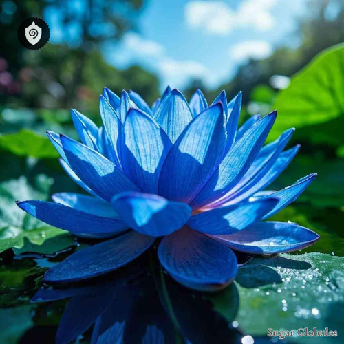 Nymphaea Caerulea - Flos Nymphaeae sugar spheres in consistent orb shape for energetic homeopathic (nonmedical) dry-form packaging