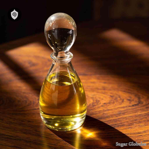 Oleum Hippoglossi sugar spheres in consistent orb format for energetic homeopathic (nonmedical) dry-form presentation and storage