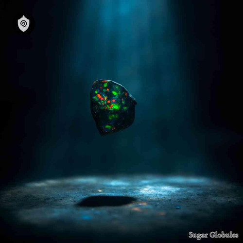 Opal Nigrum Immersion sugar spheres in precise granule form for energetic homeopathic (nonmedical) dry-form presentation and storage