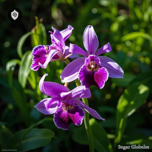 Orchis Militaris sugar granules in spherical format for energetic homeopathic (nonmedical) dry-form packaging and presentation