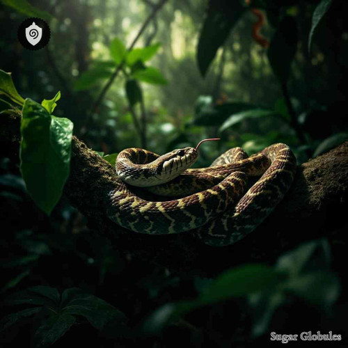 Oxyuranus Microlepidotus sugar spheres in orb format for energetic homeopathic (nonmedical) dry-form presentation and storage