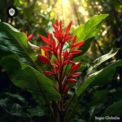 Palicourea Padifolia sugar spheres in dry orb format for energetic homeopathic (nonmedical) pellet presentation and storage