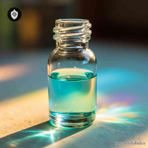 Pambotano sugar spheres in pellet form for energetic homeopathic (nonmedical) dry storage and physical remedy presentation