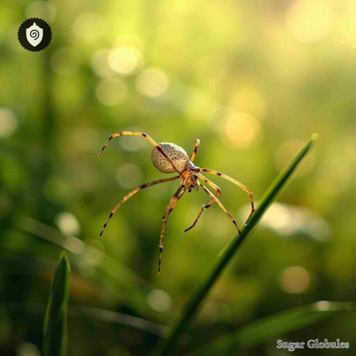 Phalangium Opilio sugar spheres in uniform orb form for energetic homeopathic (nonmedical) dry-formulation presentation