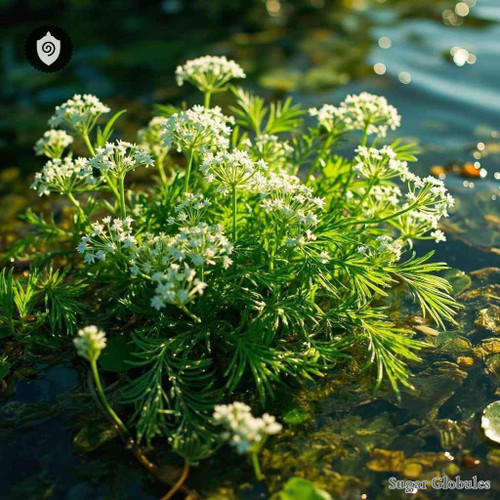 Phellandrium Aquaticum sugar granules in precise orb format for energetic homeopathic (nonmedical) dry-form presentation