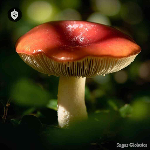 Physochlaina Orientalis sugar granules in compact orb form for energetic homeopathic (nonmedical) dry-form physical presentation