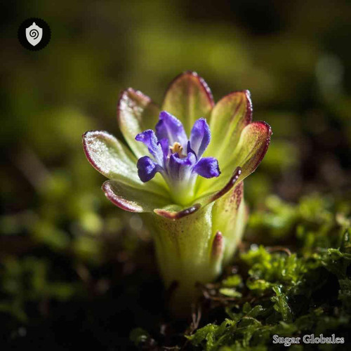 Pinguicula Vulgaris sugar spheres in precise orb format for energetic homeopathic (nonmedical) dry-form presentation and storage