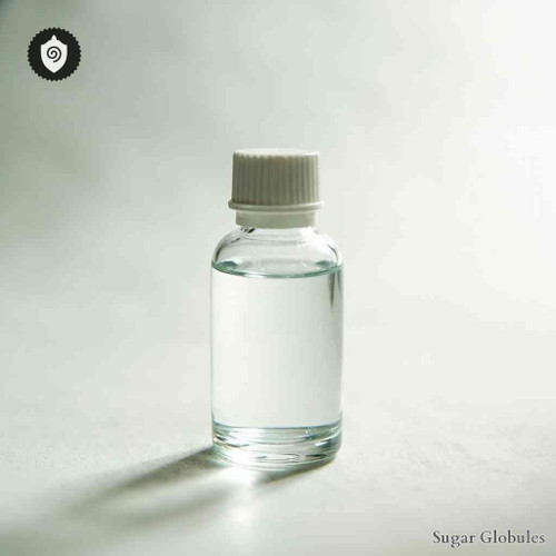 Piper Carpunya sugar orbs in precise spherical format for energetic homeopathic (nonmedical) dry-form presentation and packaging