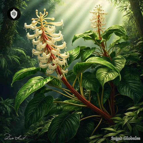 Piper Friedrichsthalii sugar granules in spherical form for energetic homeopathic (nonmedical) dry-form presentation and storage