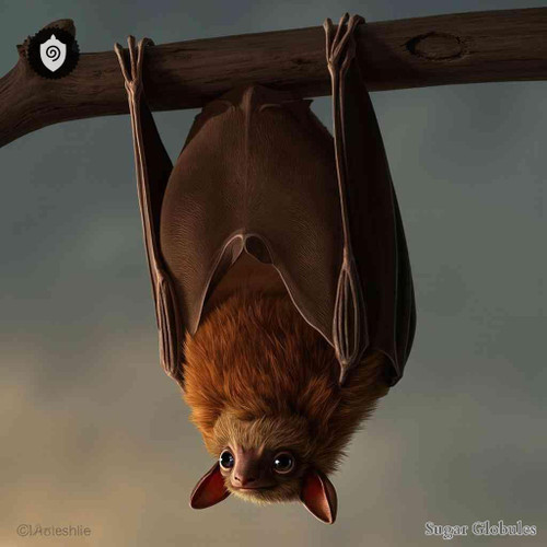 Pipistrellus Coromandra sugar spheres in solid orb format for energetic homeopathic (nonmedical) dry-form presentation