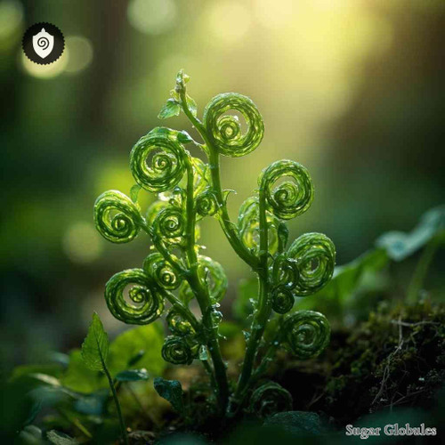 Ploiarium Alternifolium sugar spheres in uniform orb form for energetic homeopathic (nonmedical) dry-form presentation