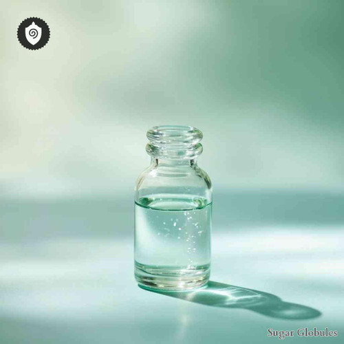 Plumbum Fluoratum sugar spheres in orb form for precise energetic homeopathic (nonmedical) presentation and storage