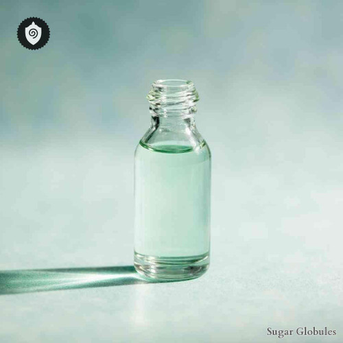 Plumbum Nitricum sugar granules in spherical pellet form for energetic homeopathic (nonmedical) dry-form presentation