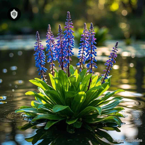 Pontederia Rotundifolia sugar granules in spherical format for energetic homeopathic (nonmedical) physical formulation presentation