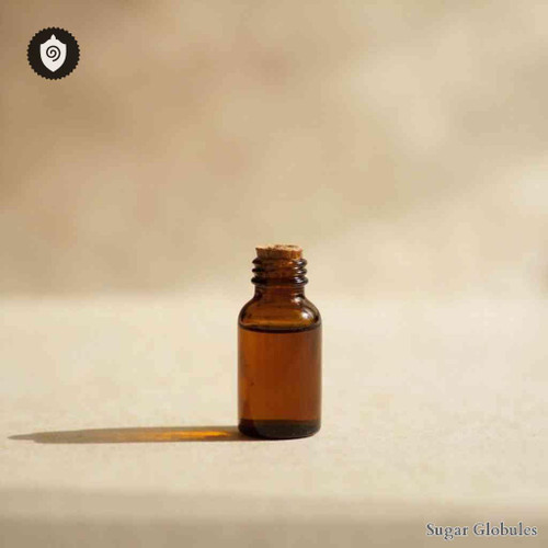 Primaquinum sugar granules in spherical form, uniform energetic homeopathic (nonmedical) orbs for standard dry presentation