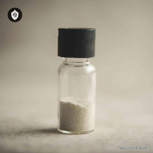 Propofolum sugar orbs in uniform sphere format for energetic homeopathic (nonmedical) remedy presentation and dry storage