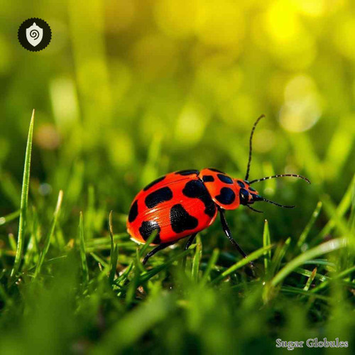 Pyrrhocoris Apterus sugar spheres in uniform orb format for energetic homeopathic (nonmedical) solid-form presentation