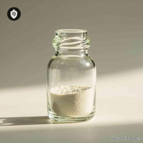 Quinoline Yellow sugar spheres in compact orb form for energetic homeopathic (nonmedical) dry-form physical presentation