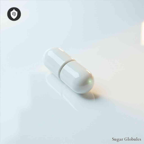 Rabeprazolum sugar spheres in uniform orb form for energetic homeopathic (nonmedical) dry-format product presentation