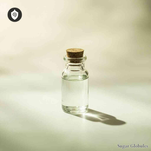 Ruthenium Iodatum sugar spheres in orb-like configuration for energetic homeopathic (nonmedical) dry-form presentation and storage