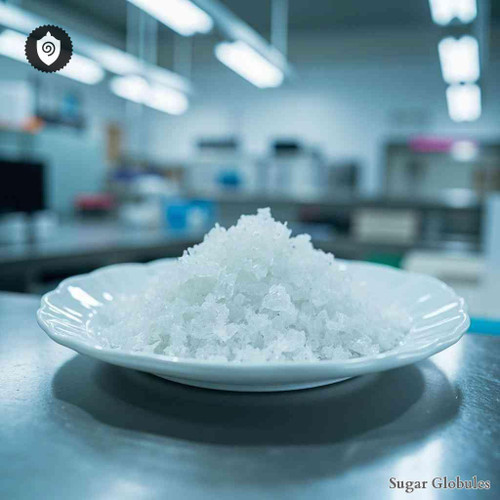 Saccharinum sugar spheres presented in uniform pellet form for energetic homeopathic (nonmedical) dry-form storage usage