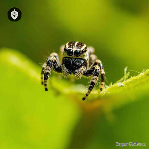 Salticus Scenicus sugar spheres in precise pellet form suitable for energetic homeopathic (nonmedical) dry-form presentation