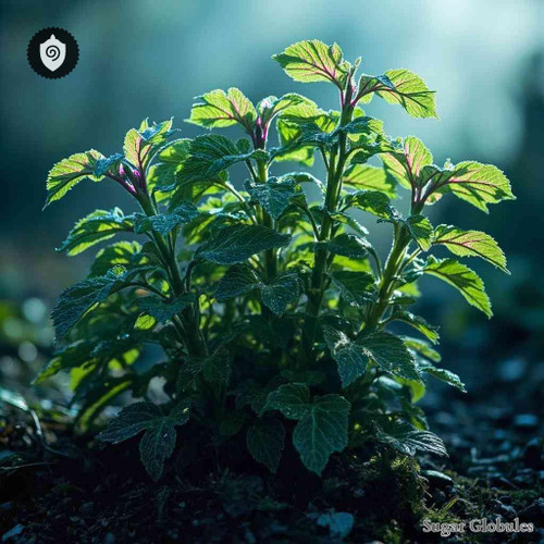 Salvia Divinorum sugar spheres in compact granule form for energetic homeopathic (nonmedical) dry-form packaging and storage