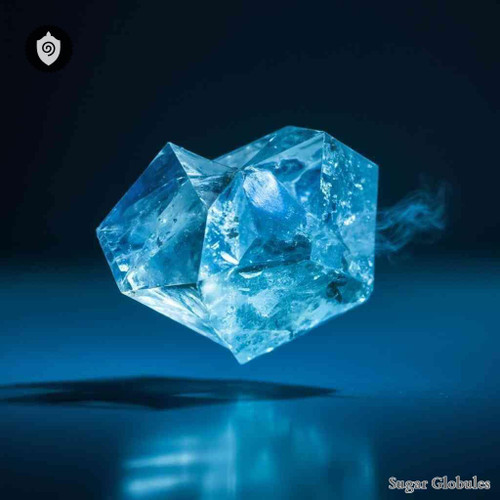 Samarium Aceticum sugar spheres in compact orb form for energetic homeopathic (nonmedical) dry-form presentation and storage