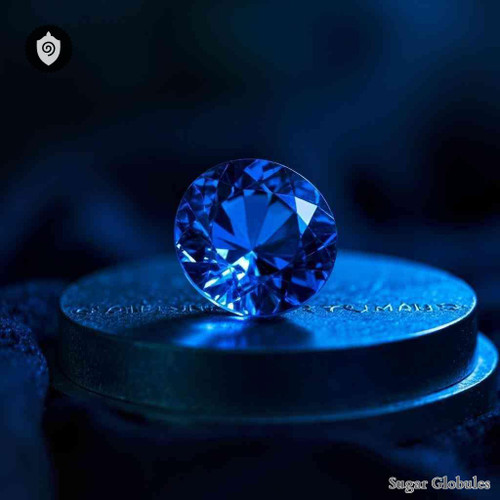 Sapphirum sugar spheres in pellet form for energetic homeopathic (nonmedical) dry storage and physical remedy presentation