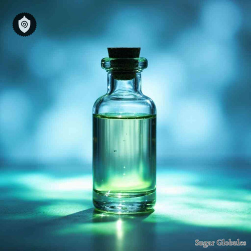 Sceletium Tortuosum sugar orbs in spherical granule form for energetic homeopathic (nonmedical) dry-form presentation