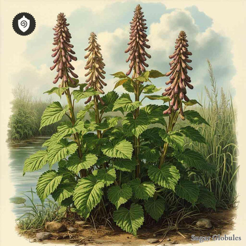 Scrophularia Aquatica sugar granules in spherical format for energetic homeopathic (nonmedical) dry-form presentation