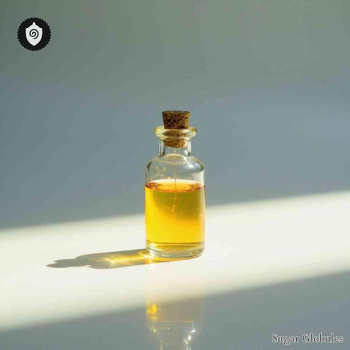 Sepia Latimanus sugar orbs in consistent pellet form for energetic homeopathic (nonmedical) dry-form physical presentation