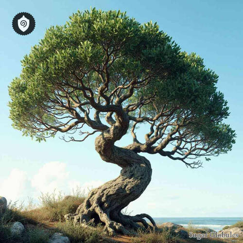 Sideroxylon Inerme sugar spheres in uniform granule format for energetic homeopathic (nonmedical) dry presentation