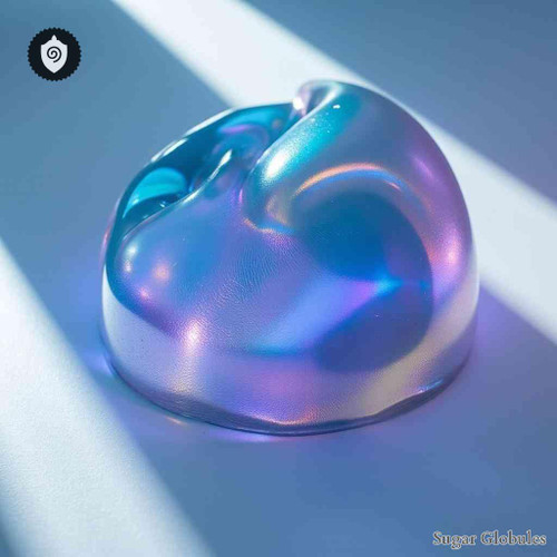 Siliconum sugar orbs in spherical pellet form for energetic homeopathic (nonmedical) dry-form presentation and uniform dosing