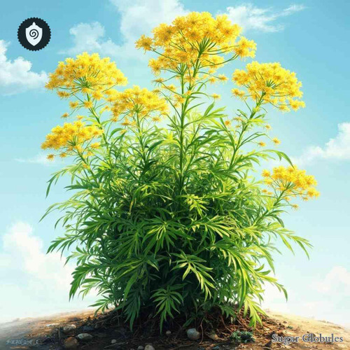 Silphion Cyrenaicum sugar spheres in compact orb form for standardized energetic homeopathic (nonmedical) granule presentation