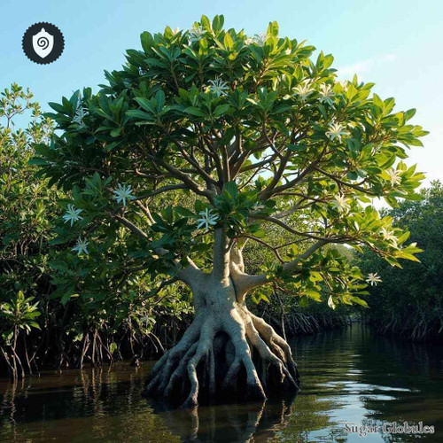 Sonneratia Alba sugar spheres in dry orb format for energetic homeopathic (nonmedical) granule presentation and uniformity