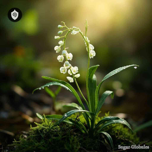 Spiranthes Cernua sugar spheres in precise orb format for energetic homeopathic (nonmedical) dry-form presentation and storage