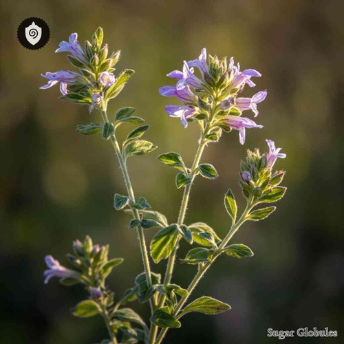 Stachys Arvensis sugar spheres in compact orb format for standardized energetic homeopathic (nonmedical) dry-form packaging