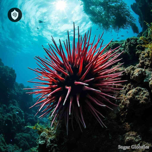 Strongylocentrotus Franciscanus sugar spheres in compact orb form for energetic homeopathic (nonmedical) dry-form presentation