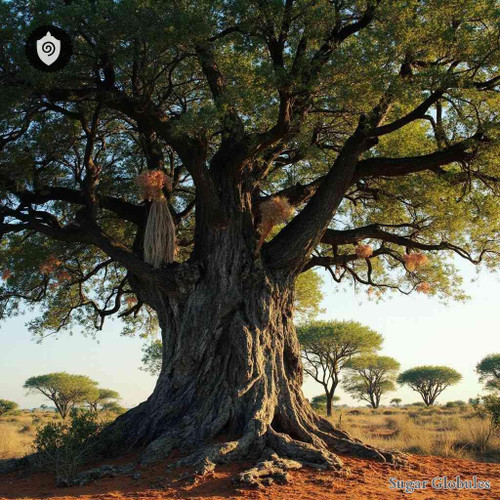 Stryphnodendron Adstringens sugar spheres in pellet form for energetic homeopathic (nonmedical) dry remedy and storage