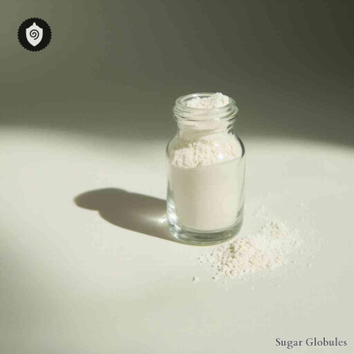 Tamoxifenum sugar spheres in orb form, precisely crafted for energetic homeopathic (nonmedical) dry storage and physical remedy presentation