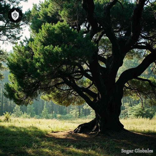 Taxus Baccata sugar spheres in precision orb form for energetic homeopathic (nonmedical) physical dosing and standard dry storage