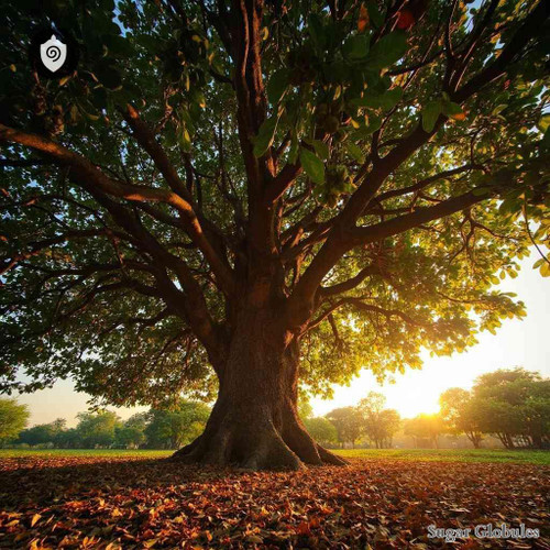 Terminalia Catappa sugar spheres in consistent orb format for energetic homeopathic (nonmedical) dry-form presentation