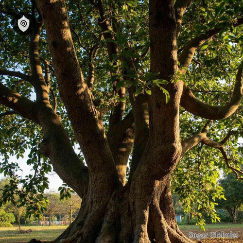 Terminalia Oblonga sugar spheres in compact pellet form for energetic homeopathic (nonmedical) dry-form physical presentation