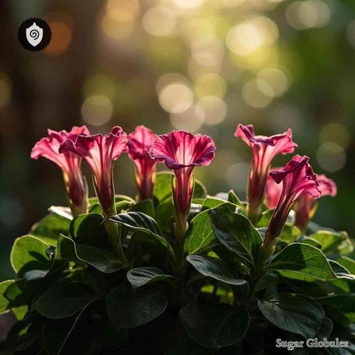 Tetranema Roseum sugar spheres in pellet form for energetic homeopathic (nonmedical) dry-form presentation and organized storage